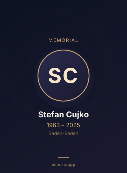 Memorial portrait of Stefan Cujko