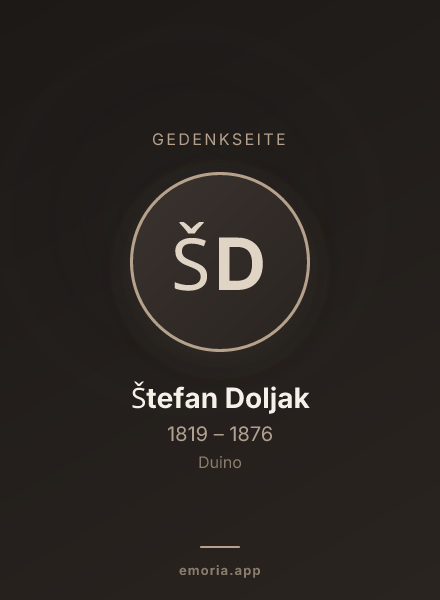 Gedenkportrait von Štefan Doljak