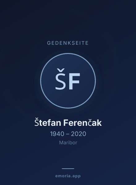 Gedenkportrait von Štefan Ferenčak