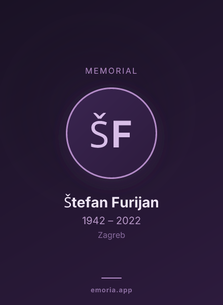 Memorial portrait of Štefan Furijan