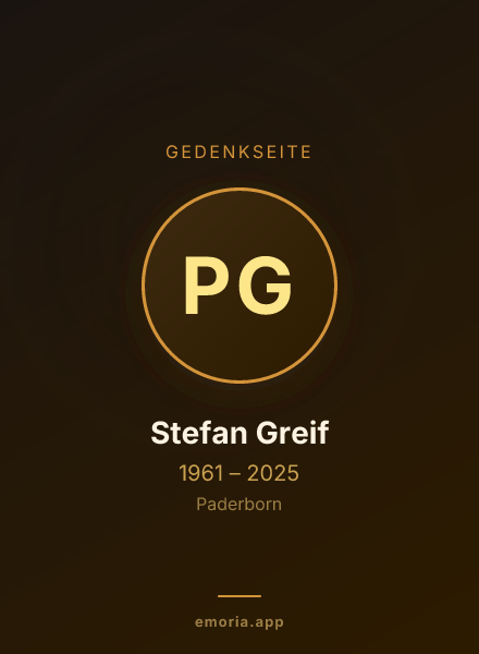 Gedenkportrait von Prof. Dr. Stefan Greif