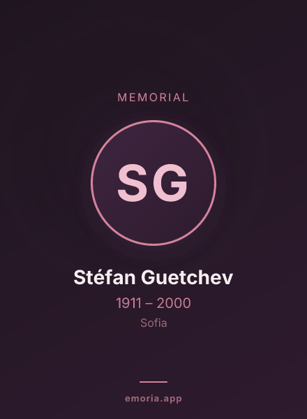 Memorial portrait of Stéfan Guetchev