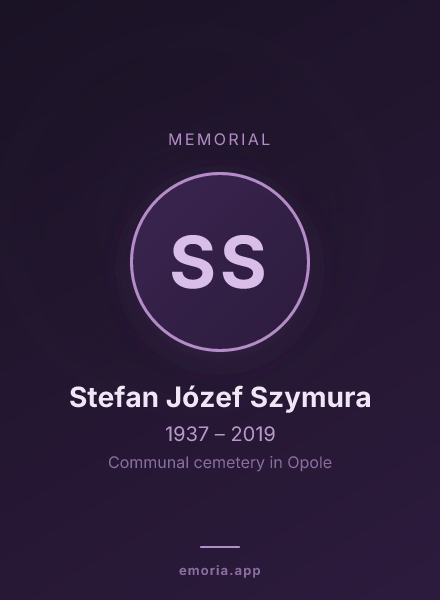 Memorial portrait of Stefan Józef Szymura