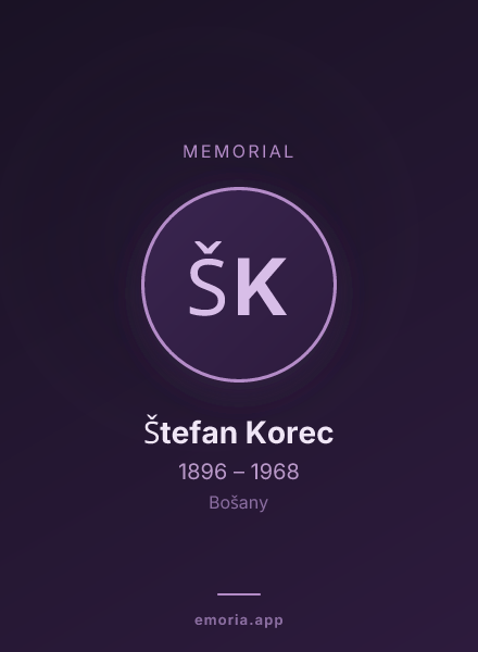 Memorial portrait of Štefan Korec