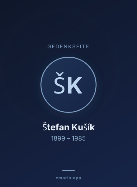 Gedenkportrait von Štefan Kušík