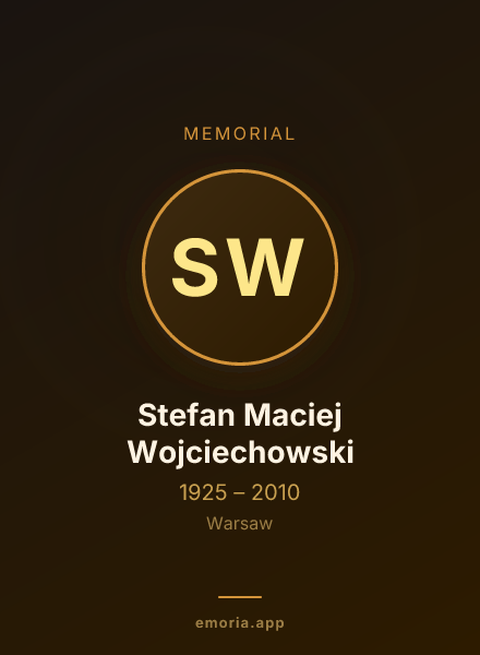 Memorial portrait of Stefan Maciej Wojciechowski