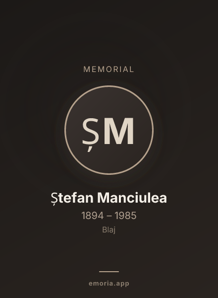 Memorial portrait of Ștefan Manciulea
