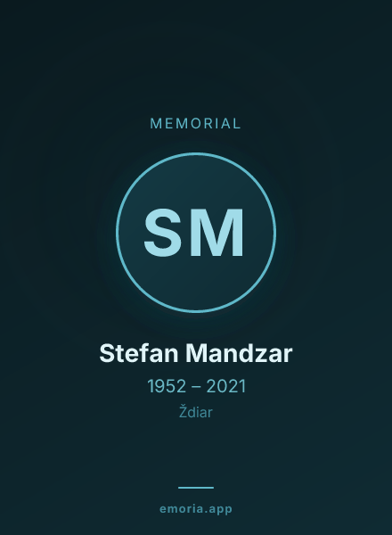 Memorial portrait of Stefan Mandzar