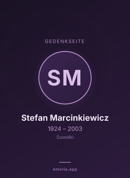 Gedenkportrait von Stefan Marcinkiewicz