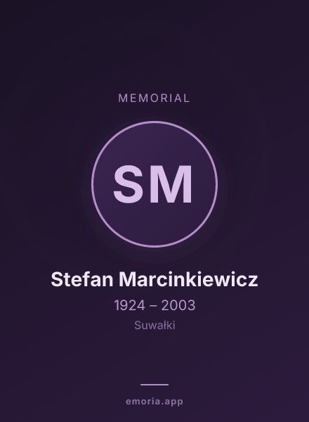 Memorial portrait of Stefan Marcinkiewicz
