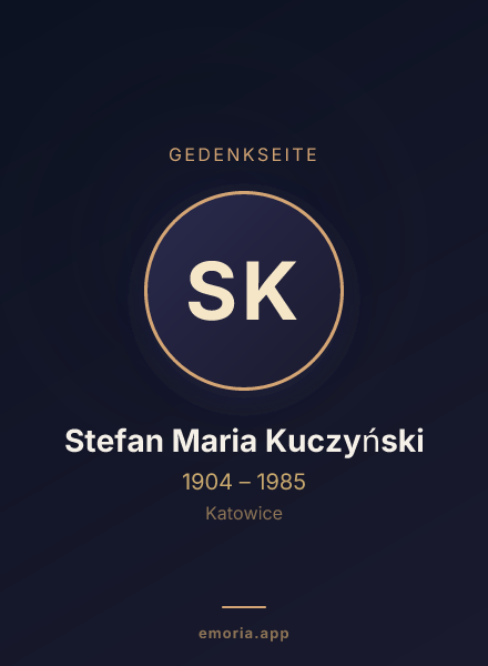 Gedenkportrait von Stefan Maria Kuczyński