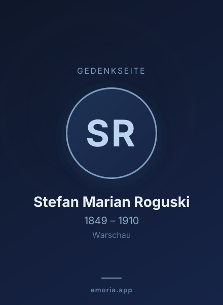 Gedenkportrait von Stefan Marian Roguski