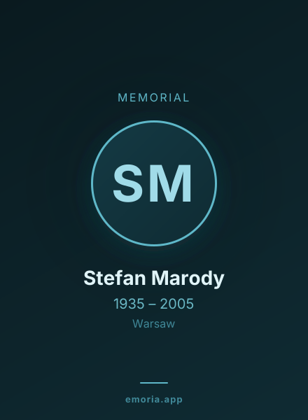Memorial portrait of Stefan Marody