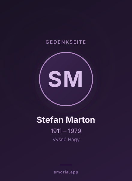 Gedenkportrait von Stefan Marton