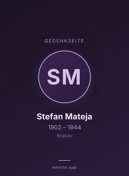 Gedenkportrait von Stefan Mateja