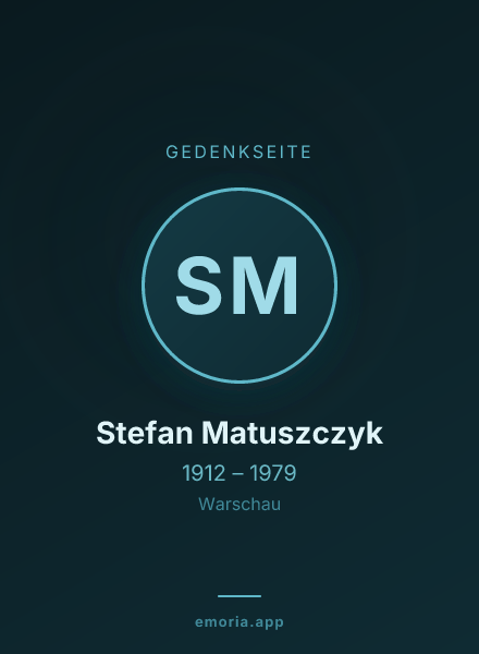 Gedenkportrait von Stefan Matuszczyk
