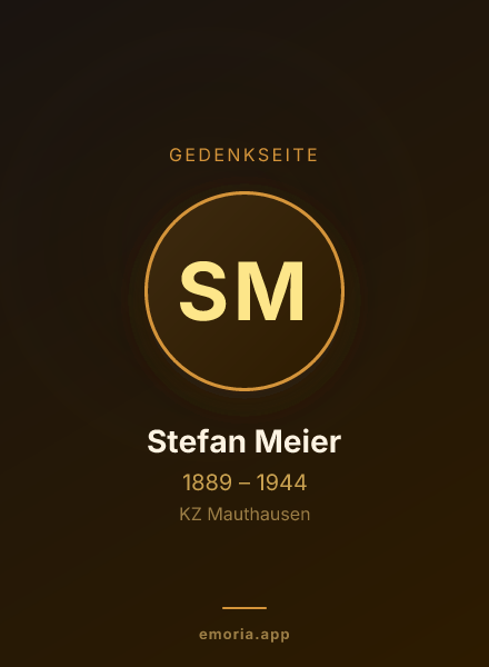 Gedenkportrait von Stefan Meier