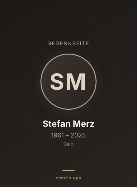 Gedenkportrait von Stefan Merz