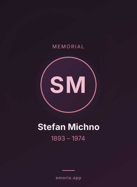Memorial portrait of Stefan Michno