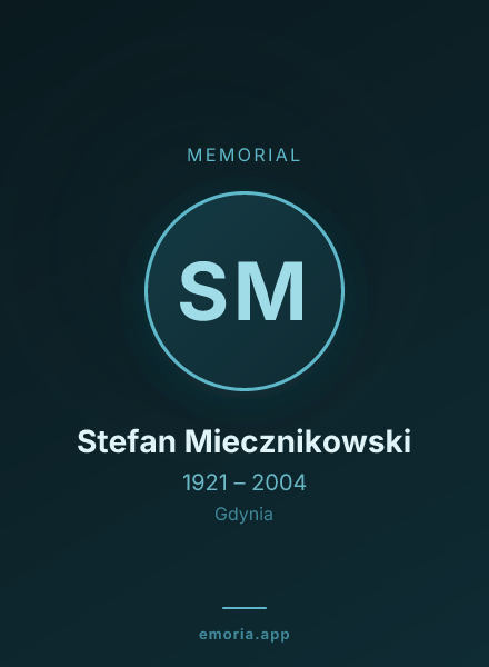 Memorial portrait of Stefan Miecznikowski