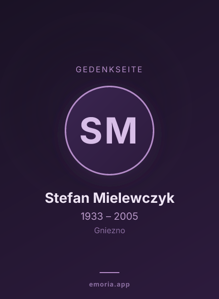 Gedenkportrait von Stefan Mielewczyk