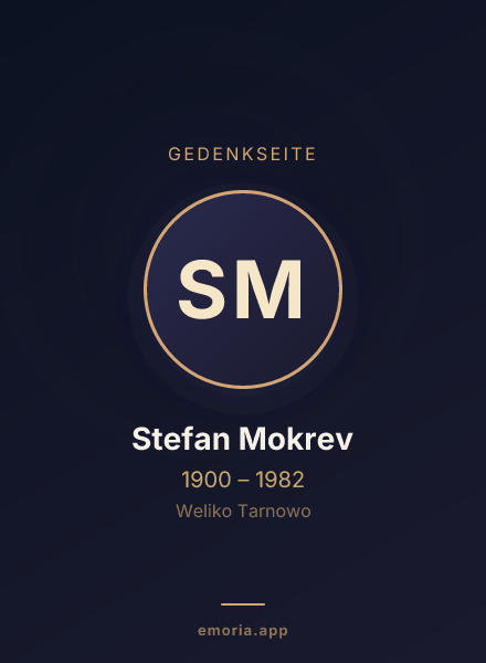 Gedenkportrait von Stefan Mokrev