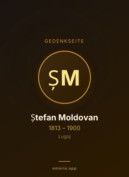 Gedenkportrait von Ștefan Moldovan
