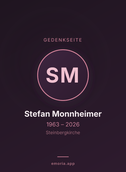 Gedenkportrait von Stefan Monnheimer