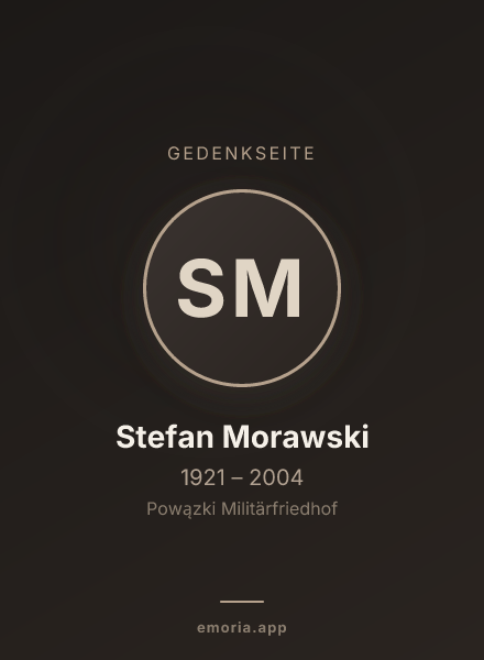 Gedenkportrait von Stefan Morawski