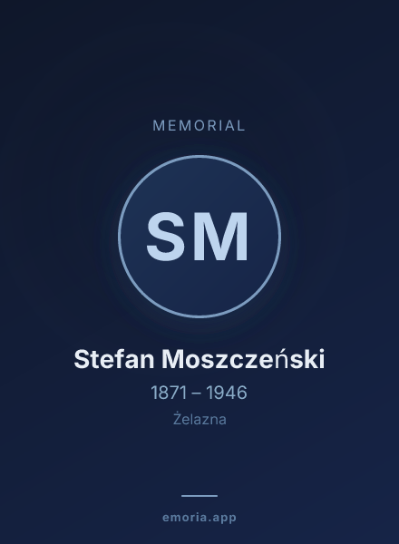 Memorial portrait of Stefan Moszczeński