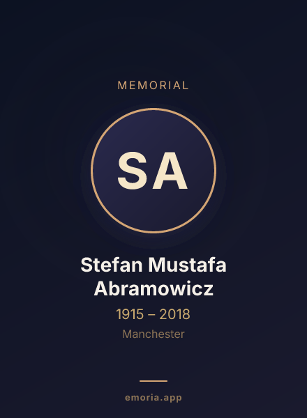 Memorial portrait of Stefan Mustafa Abramowicz