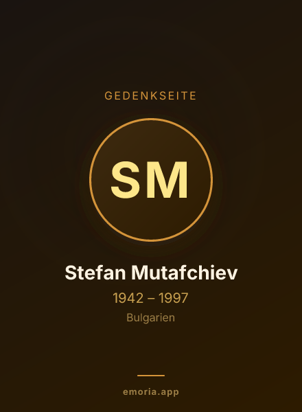 Gedenkportrait von Stefan Mutafchiev