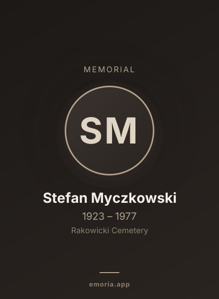 Memorial portrait of Stefan Myczkowski