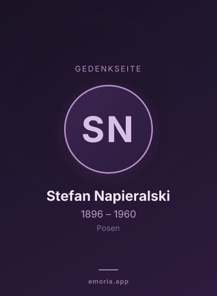 Gedenkportrait von Stefan Napieralski