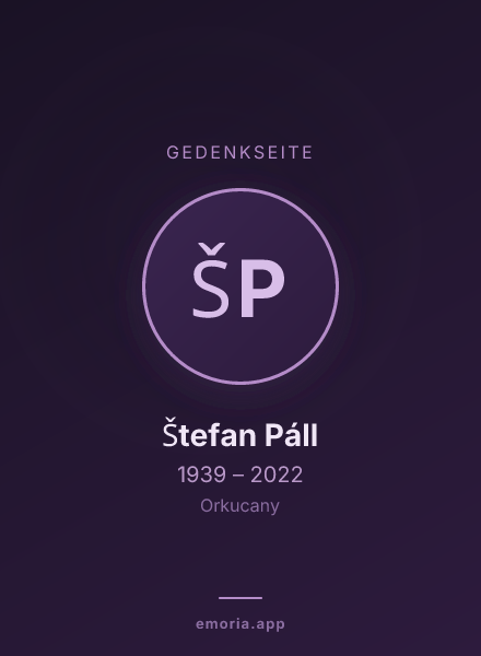 Gedenkportrait von Štefan Páll