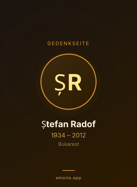 Gedenkportrait von Ștefan Radof