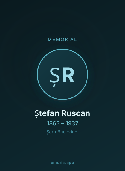Memorial portrait of Ștefan Ruscan
