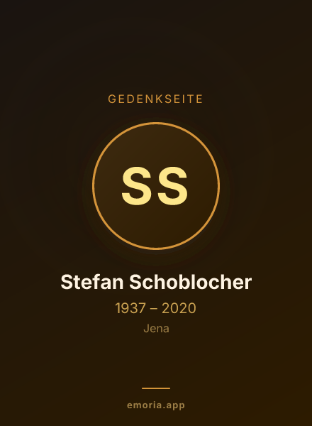 Gedenkportrait von Stefan Schoblocher