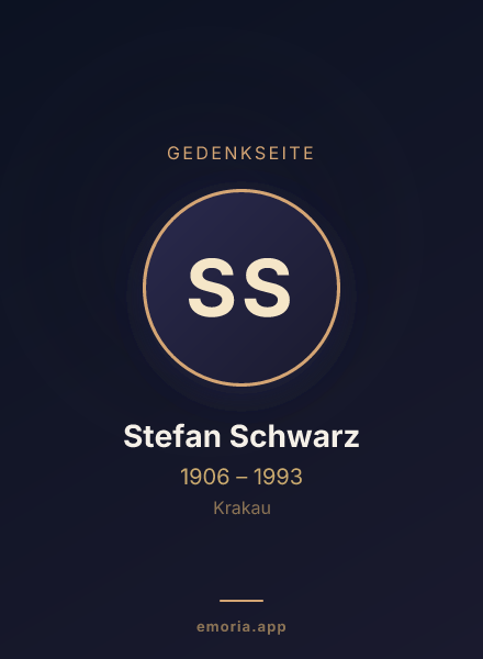 Gedenkportrait von Stefan Schwarz
