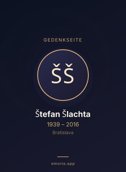Gedenkportrait von Štefan Šlachta