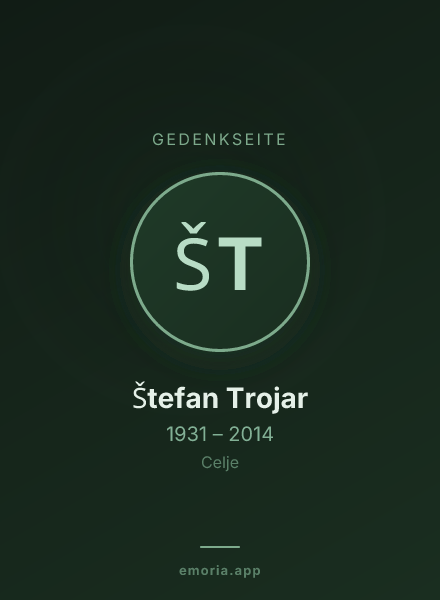 Gedenkportrait von Štefan Trojar