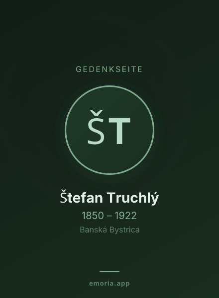 Gedenkportrait von Štefan Truchlý