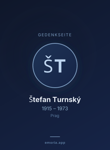 Gedenkportrait von Štefan Turnský