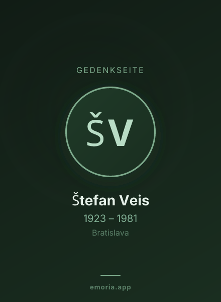 Gedenkportrait von Štefan Veis