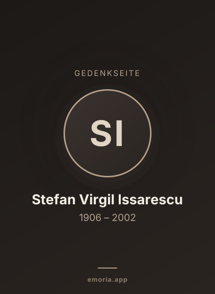 Gedenkportrait von Stefan Virgil Issarescu