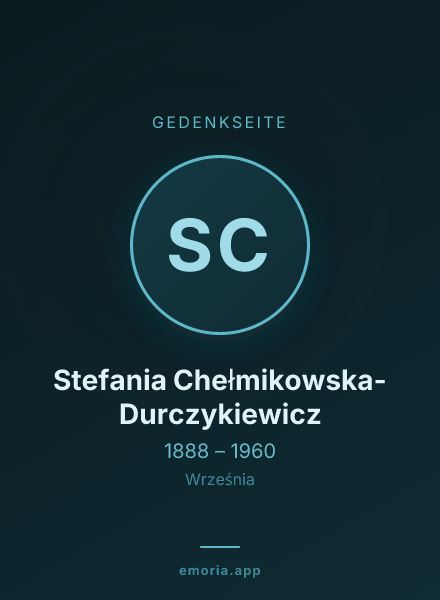 Gedenkportrait von Stefania Chełmikowska-Durczykiewicz