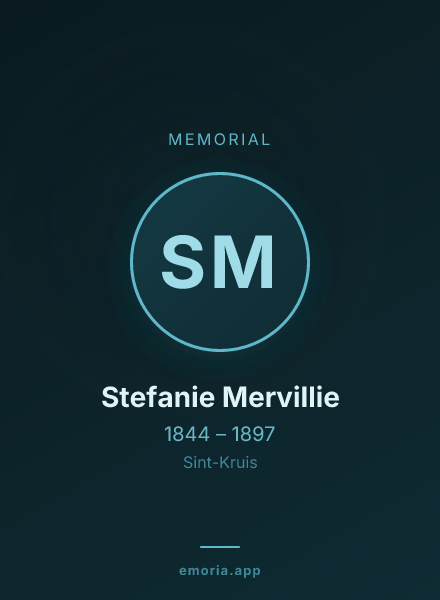 Memorial portrait of Stefanie Mervillie