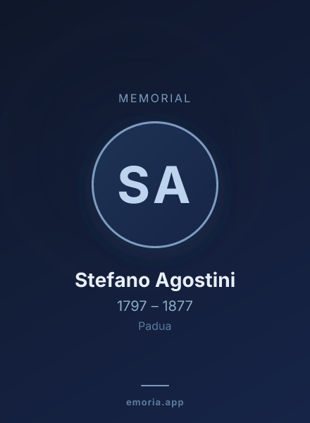 Memorial portrait of Stefano Agostini