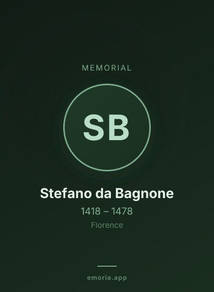 Memorial portrait of Stefano da Bagnone