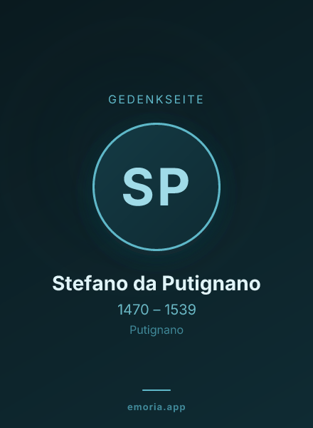 Gedenkportrait von Stefano da Putignano